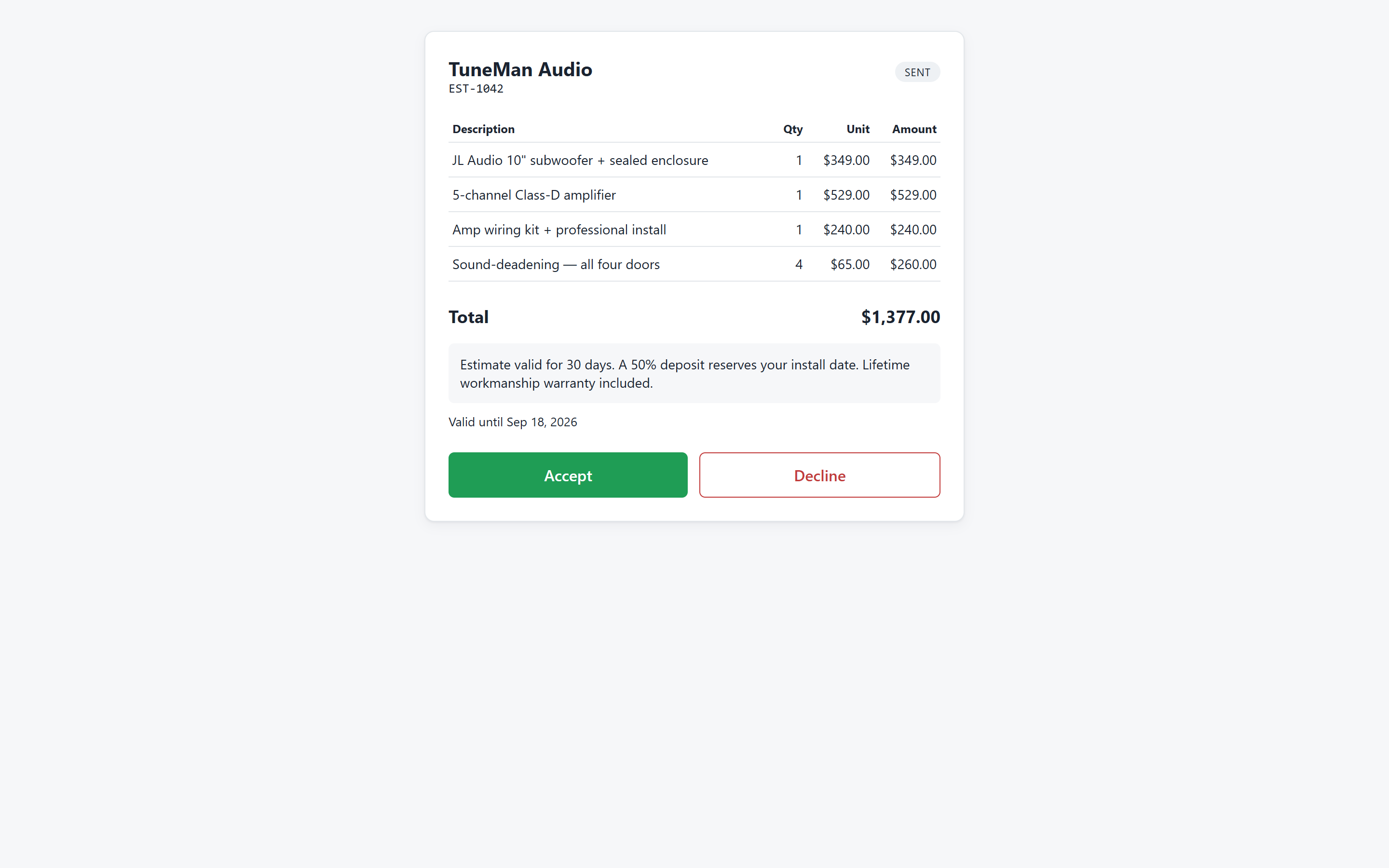 Estimates & quotes by text — SM2.IO Estimates & quotes by text — SM2.IO
