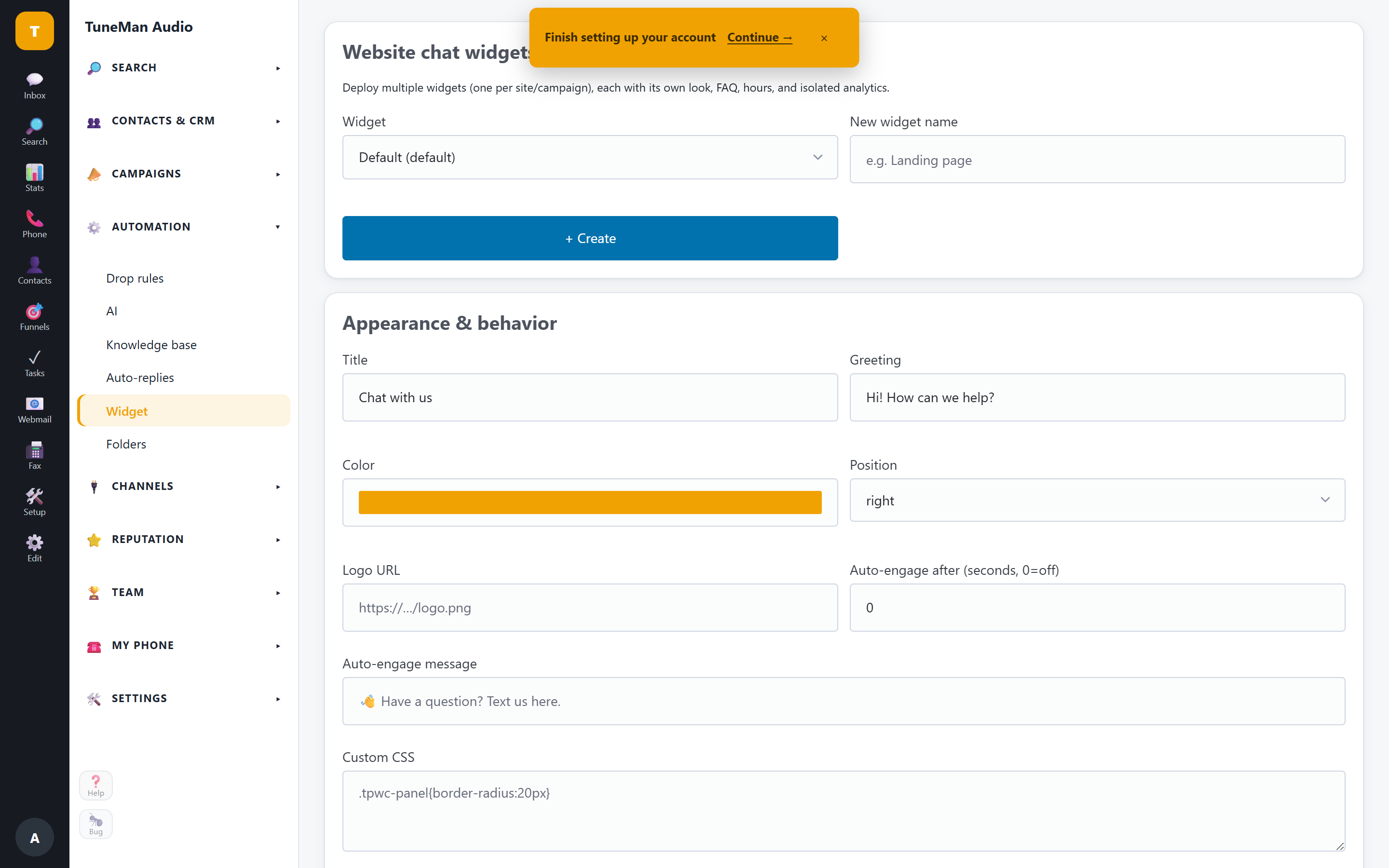 Multiple web-chat widgets — SM2.IO Multiple web-chat widgets — SM2.IO